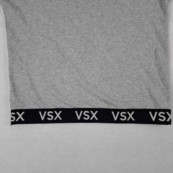 Victoria’s Secret Sport VSX Sweater Shirt Womens Medium Gray Longsleeve - Picture 4 of 11